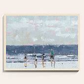 A Walk on The Beach Framed Canvas 22x22 x 30x22 - Ballard Designs