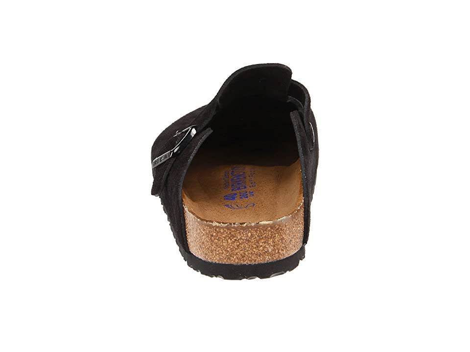 Birkenstock Boston Soft Footbed Clog - 38 - Black Suede