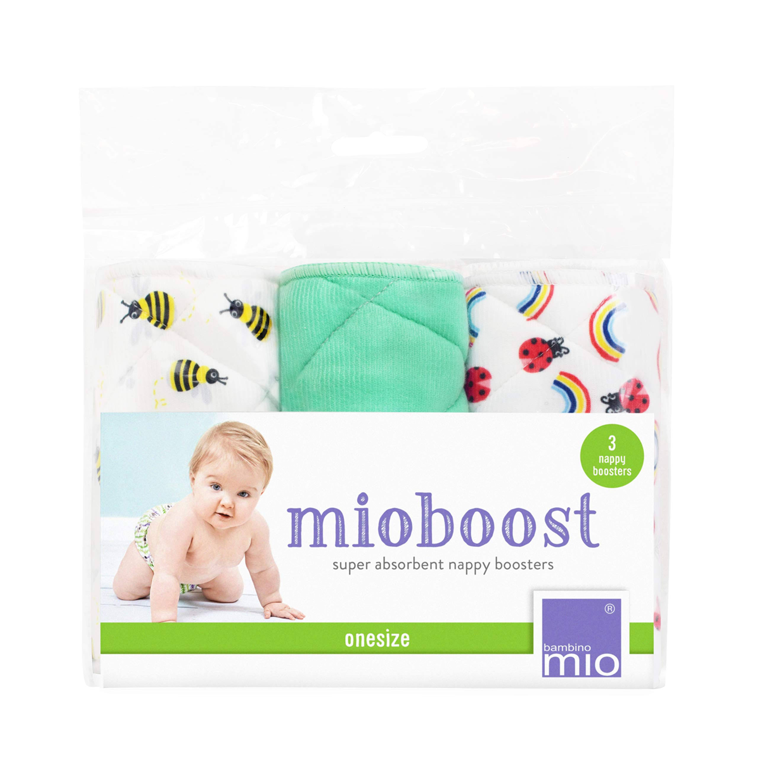 Bambino Mio Diaper Boosters - 3 Pack, Honeybee Hive