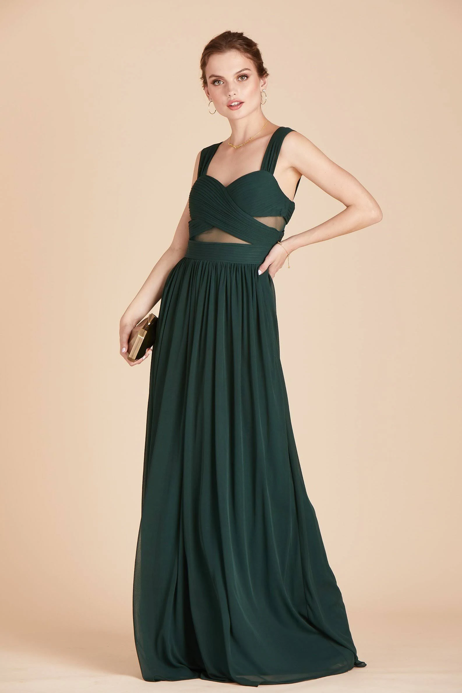 Birdy Grey Elsye Bridesmaid Dress in Emerald L / Emerald