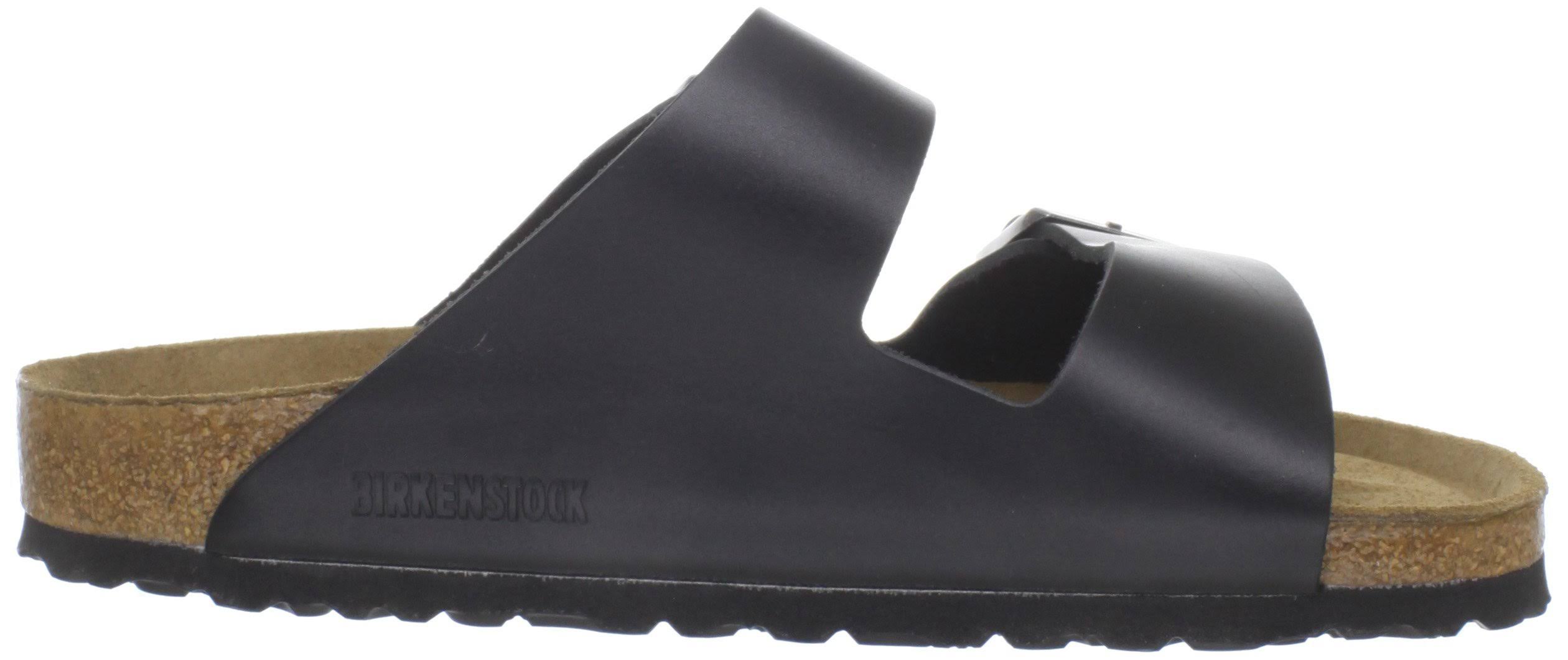 Birkenstock Arizona Soft Footbed Sandal - 41 - Black Amalfi Leather