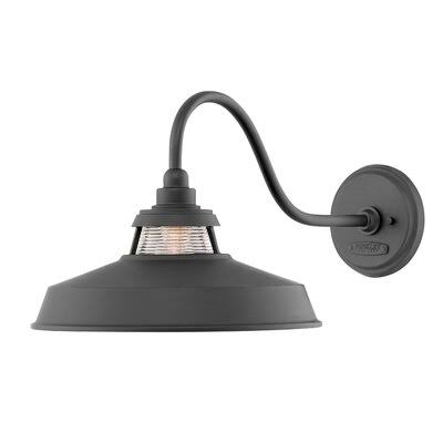 Kwong 1 - Bulb 11.5x22 H Outdoor Barn Light Finish: Black