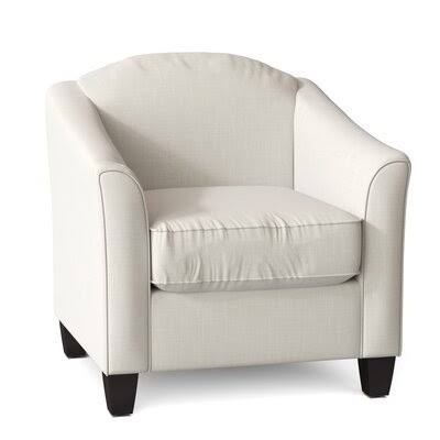 Shakira 34x22 Wide Armchair Birch Lane Body Fabric: Conversation Pearl, Leg Color: Black Walnut