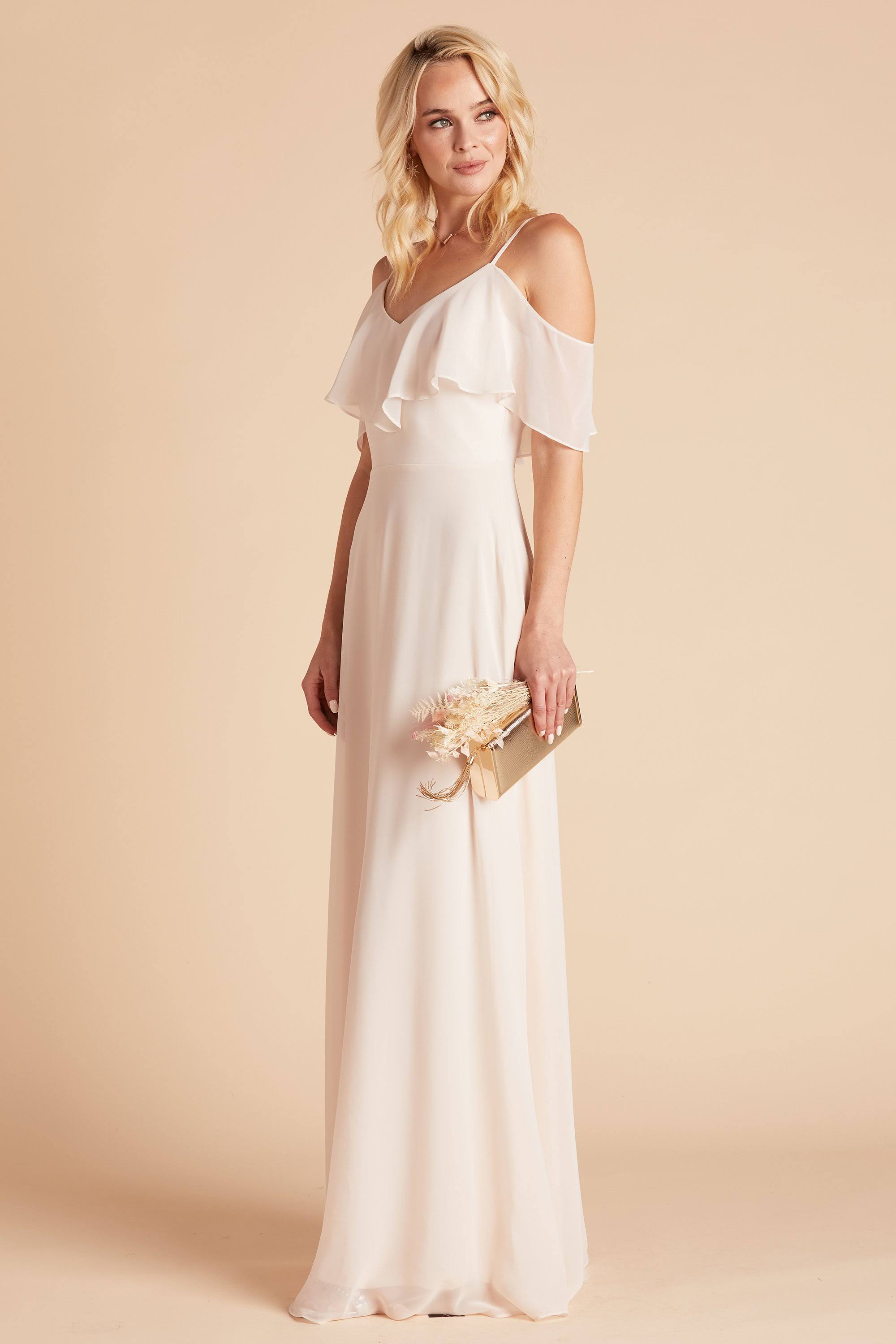 Birdy Grey Jane Convertible Chiffon Bridesmaid Dress in Champagne XXL / Champagne