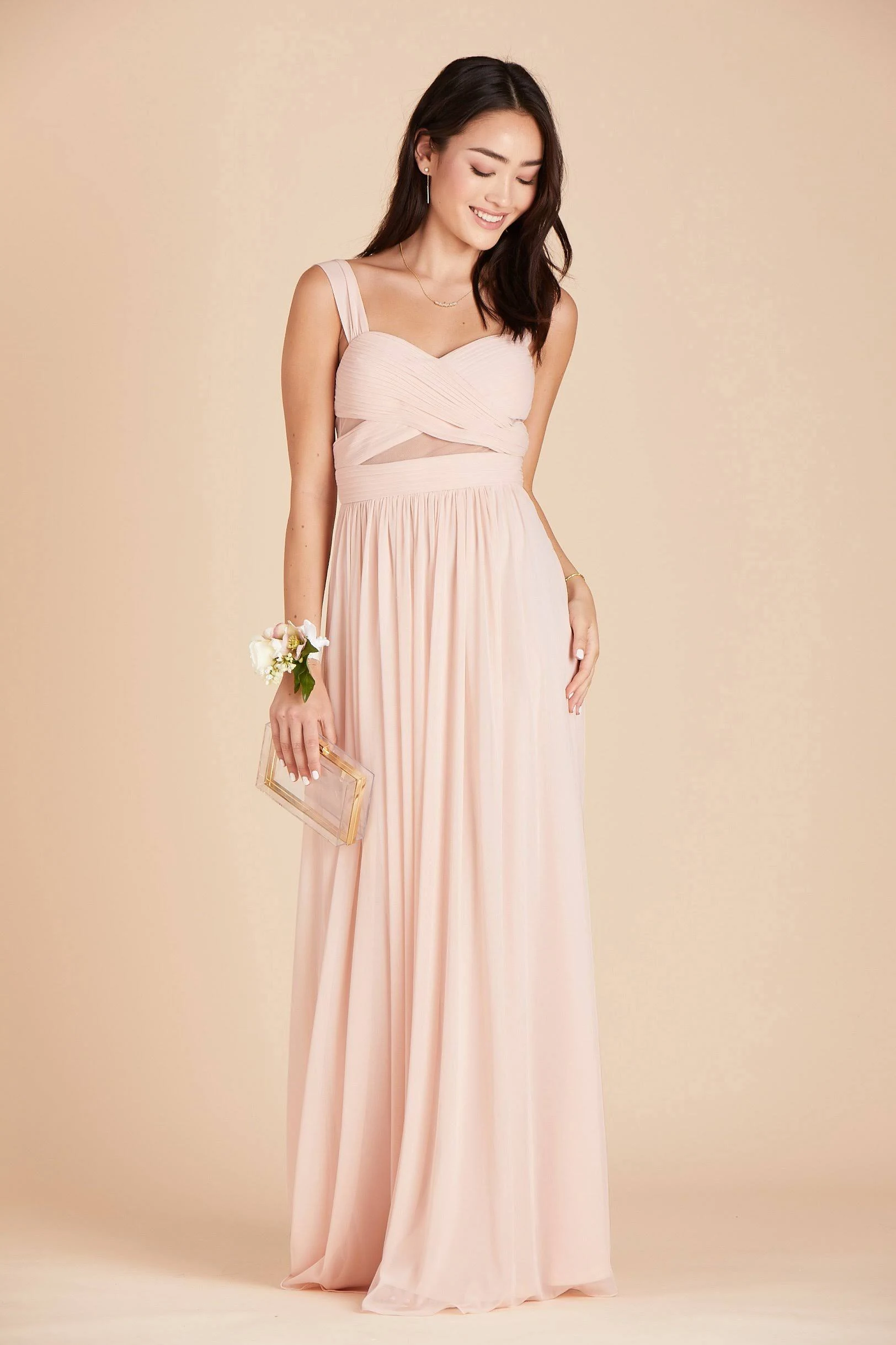 Birdy Grey Elsye Bridesmaid Dress in Pale Blush L / Pale Blush