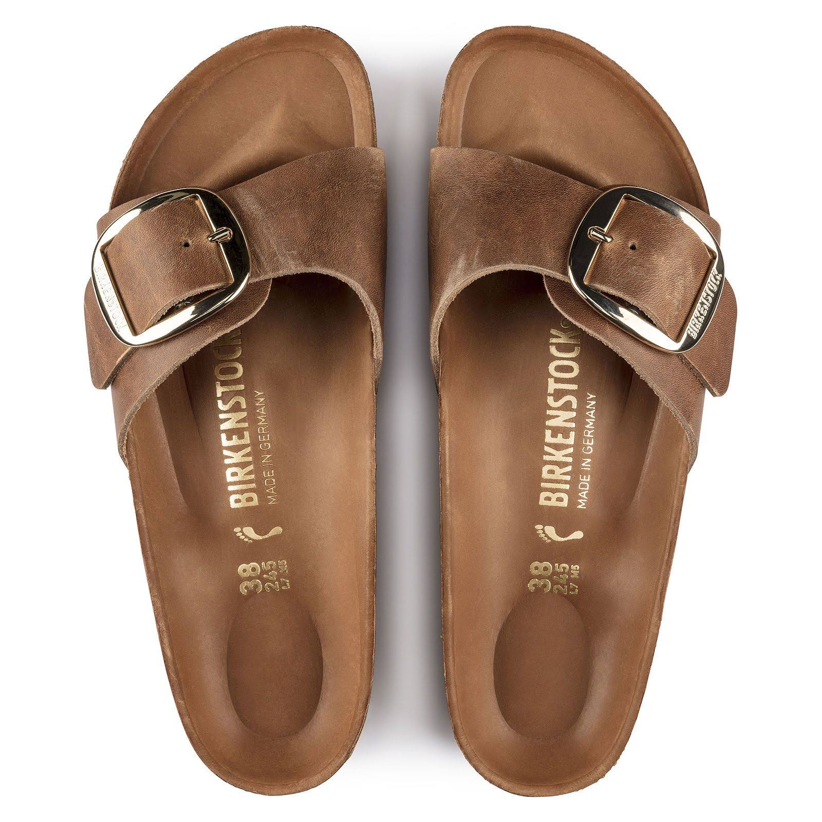 Birkenstock Madrid Big Buckle Mud Green Nubuck / 39 / Narrow