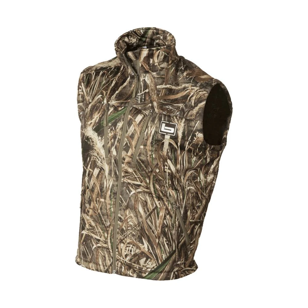 Banded Mid Layer Fleece Vest, Mens, Realtree Max 5, Medium