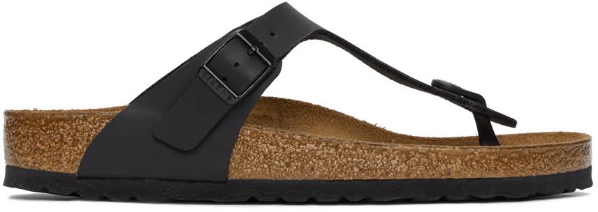 Birkenstock Gizeh Birko-Flor Sandals Black