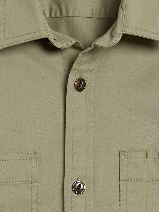 Banana Republic Men's Slim Twill Overshirt Sage Size S