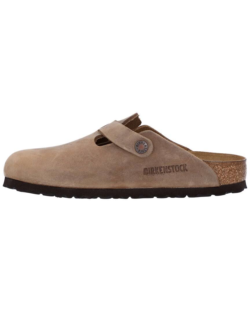 Birkenstock Boston Suede Sandal, 35 / Brown Multi