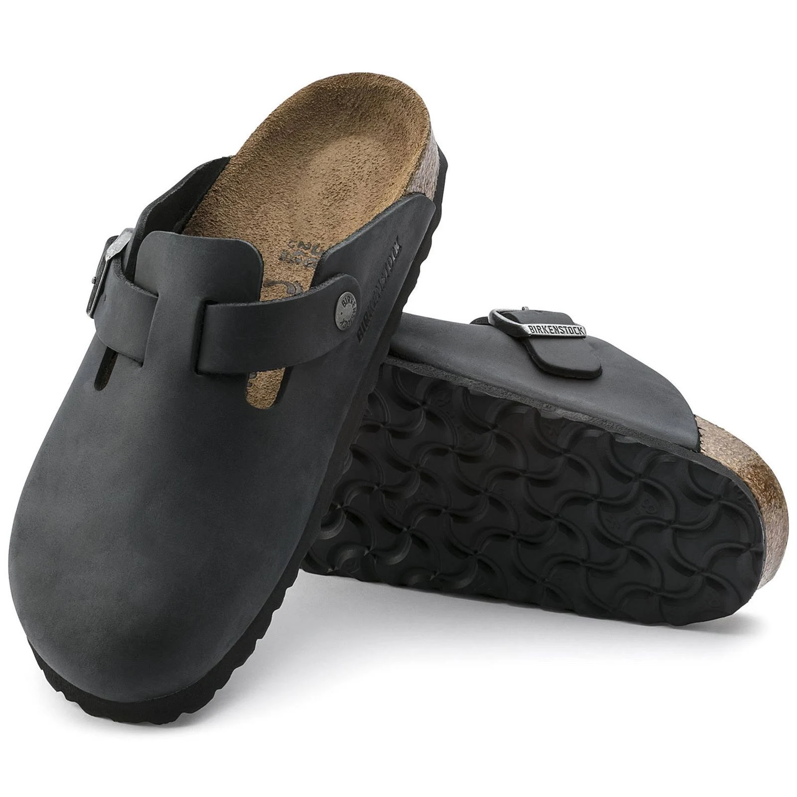 Birkenstock Boston Mules Black Leather 36 EU