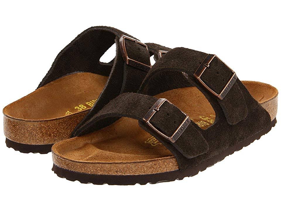 Birkenstock Arizona Sandal - 37 Narrow - Mocha Suede