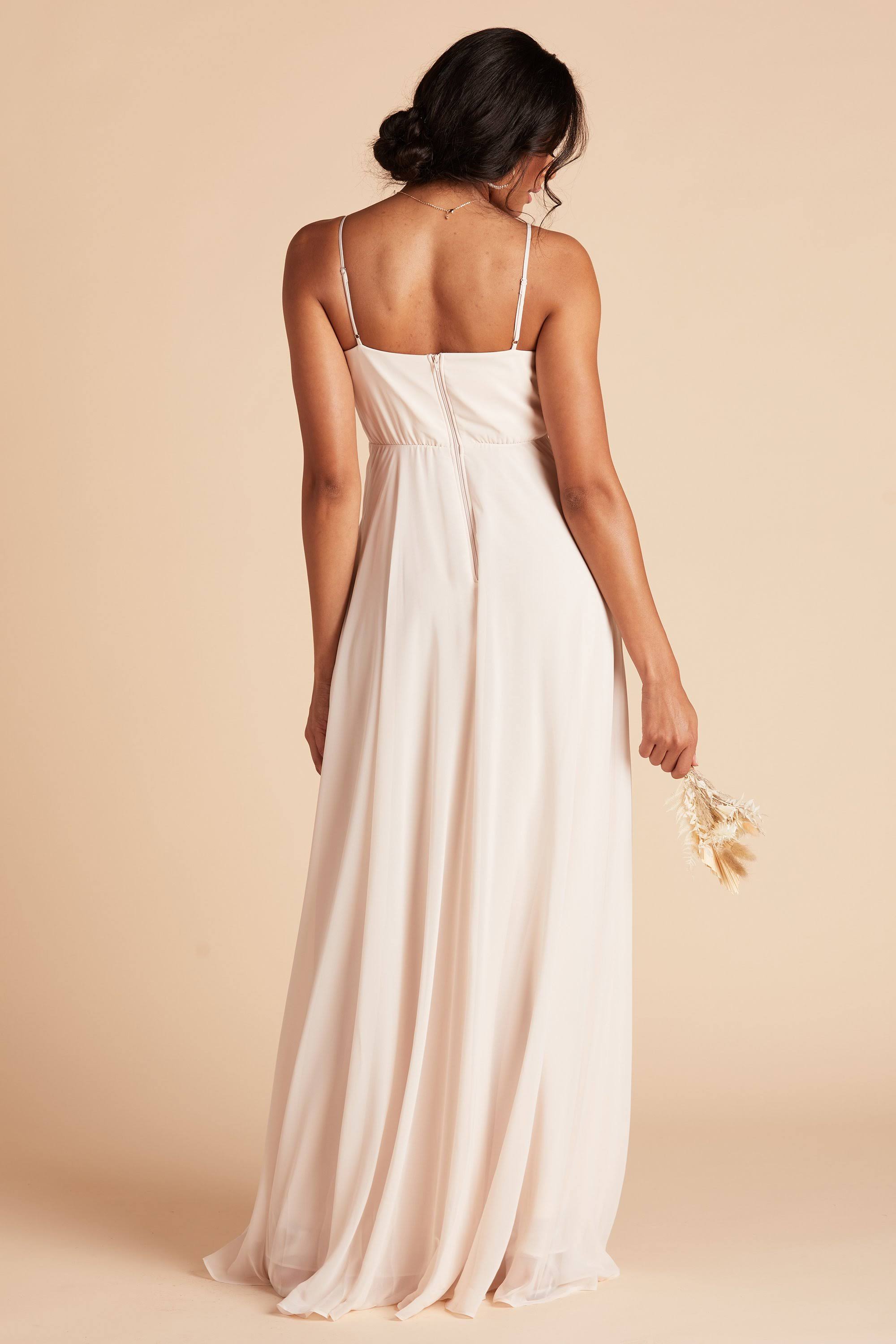 Birdy Grey Kaia Chiffon Bridesmaid Dress in Champagne XL / Champagne