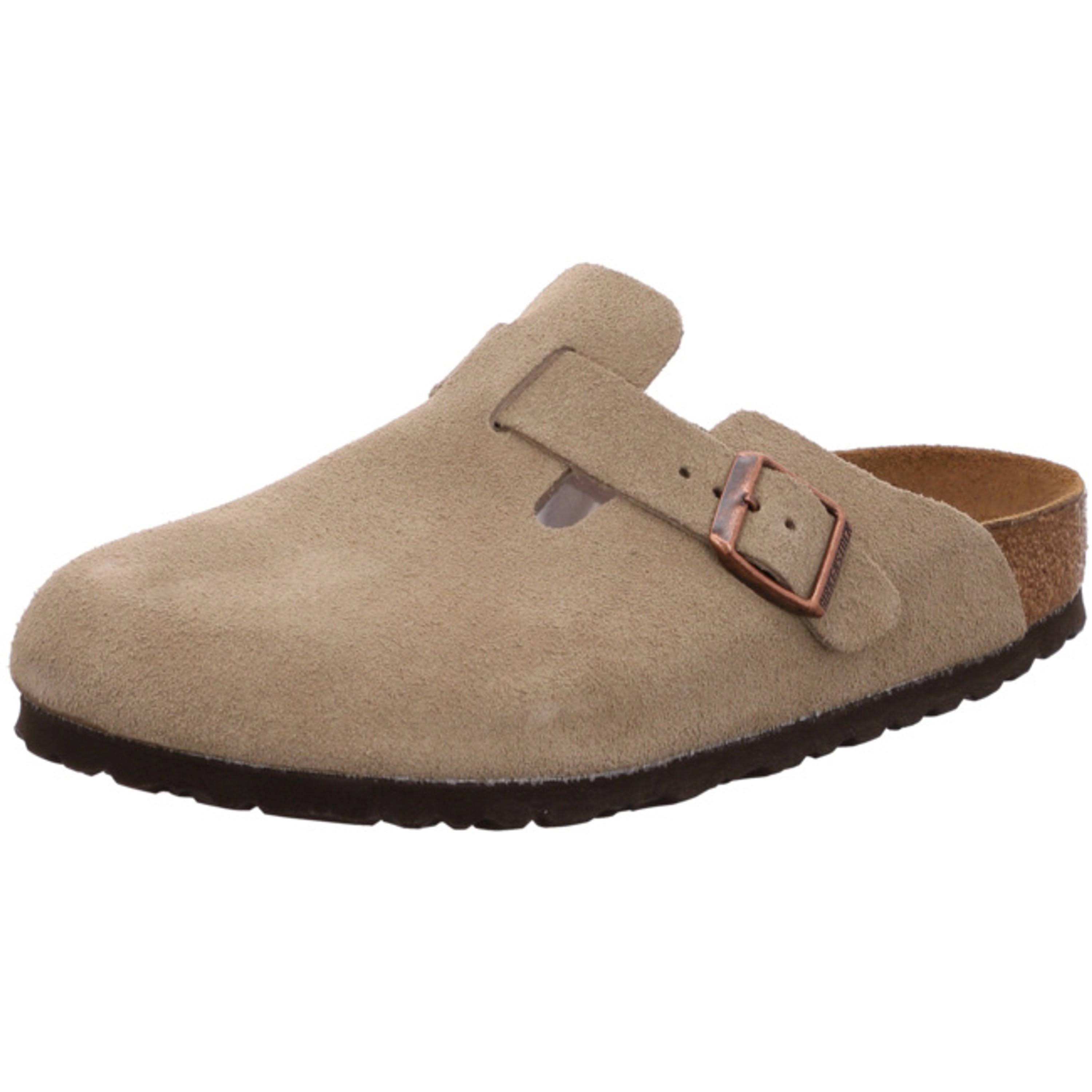 Birkenstock Boston Suede Leather Taupe Clogs