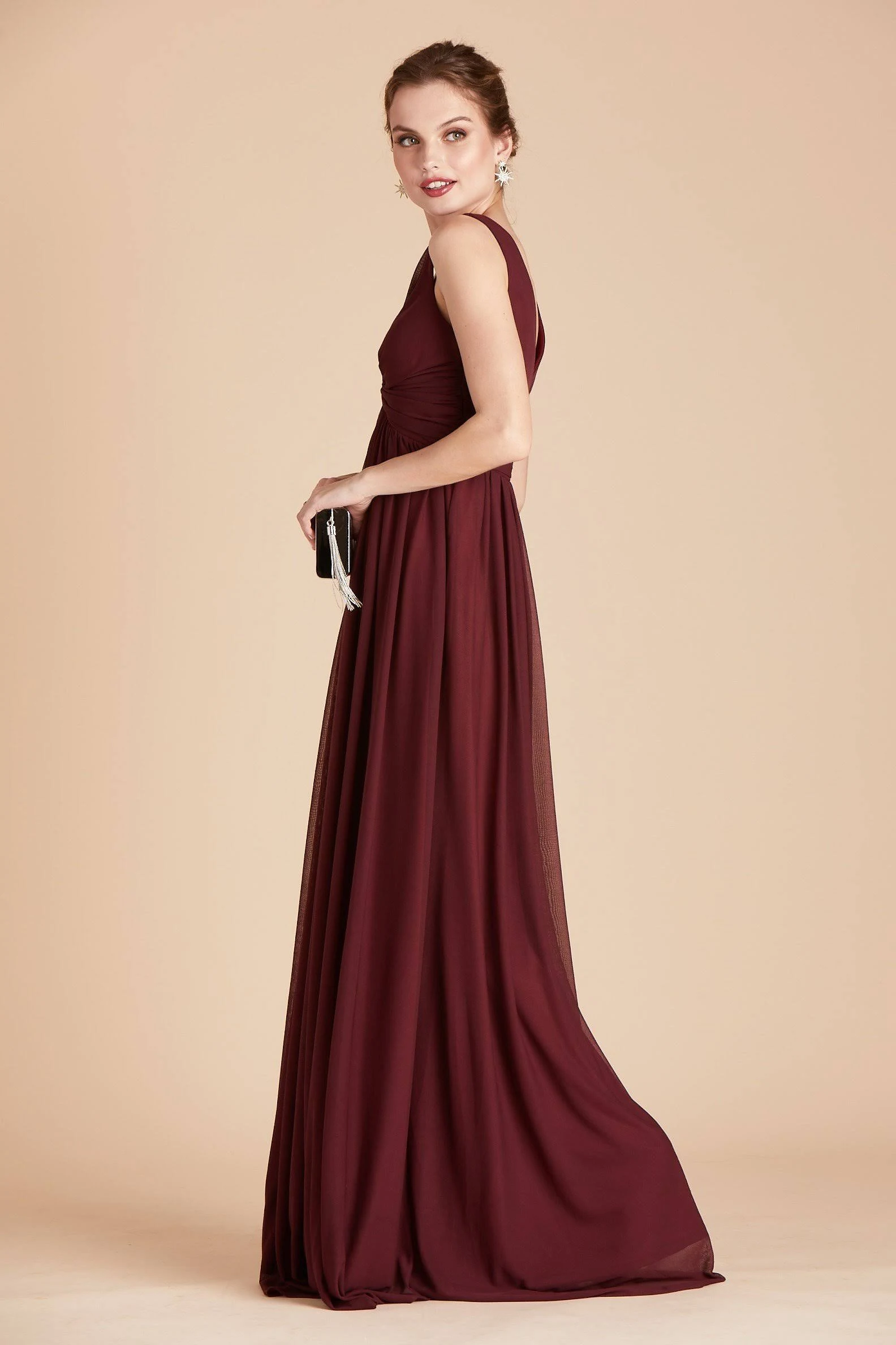 Birdy Grey Lianna Bridesmaid Dress in Cabernet S / Cabernet