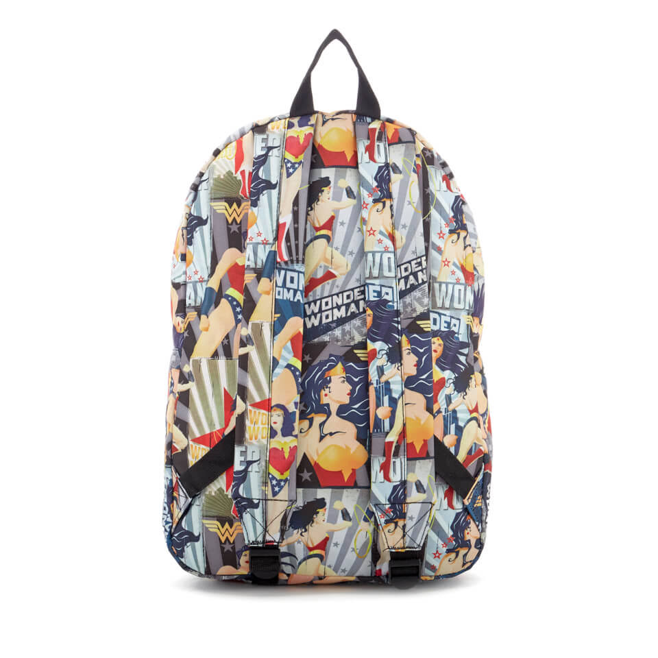 DC Comics Wonder Woman All Over Print Backpack