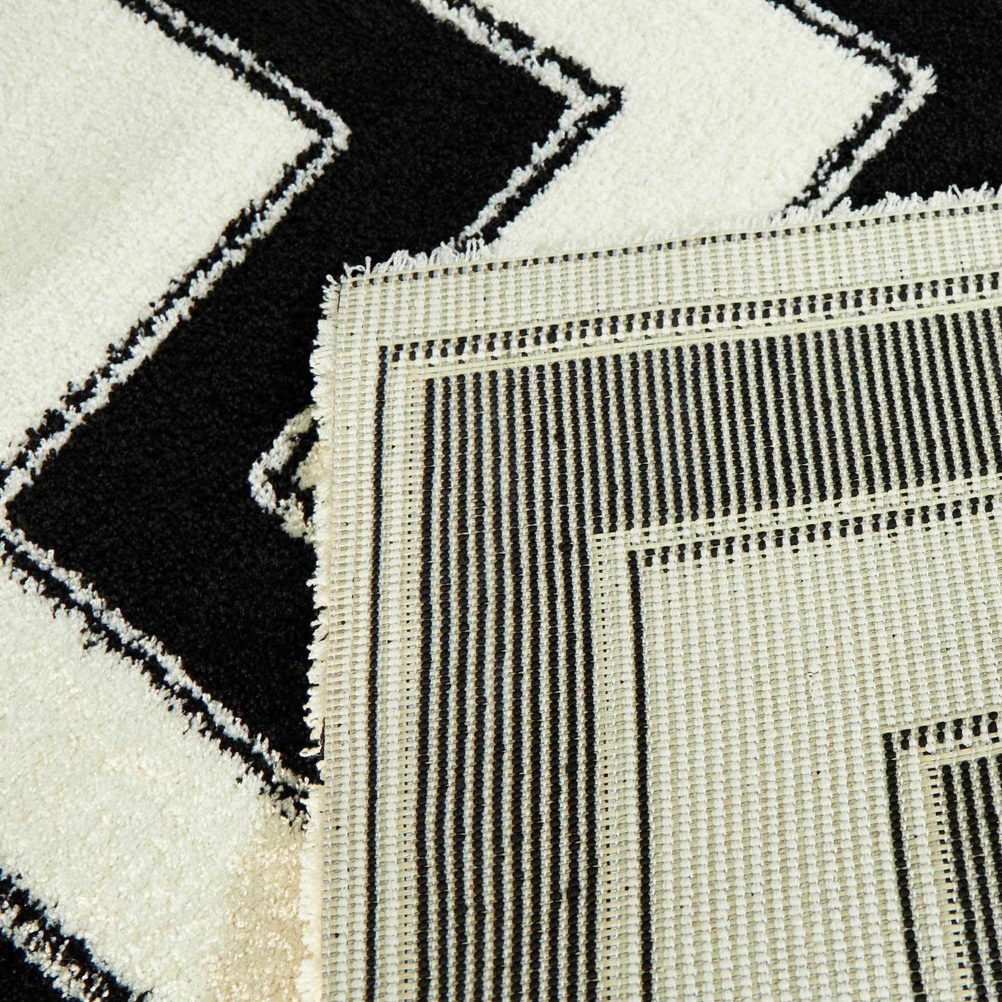 BALTA Vincent Black 5 ft. x 7 ft. Art Deco Area Rug