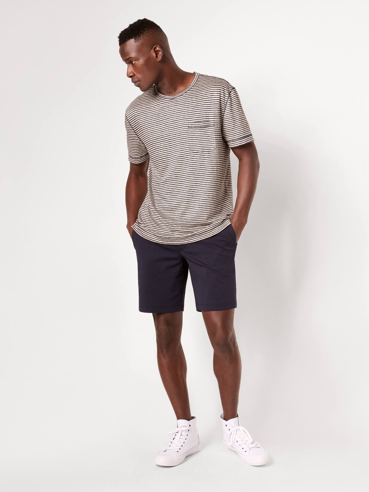 Banana Republic Men's 7x22 Core Temp Short Navy Size 28W