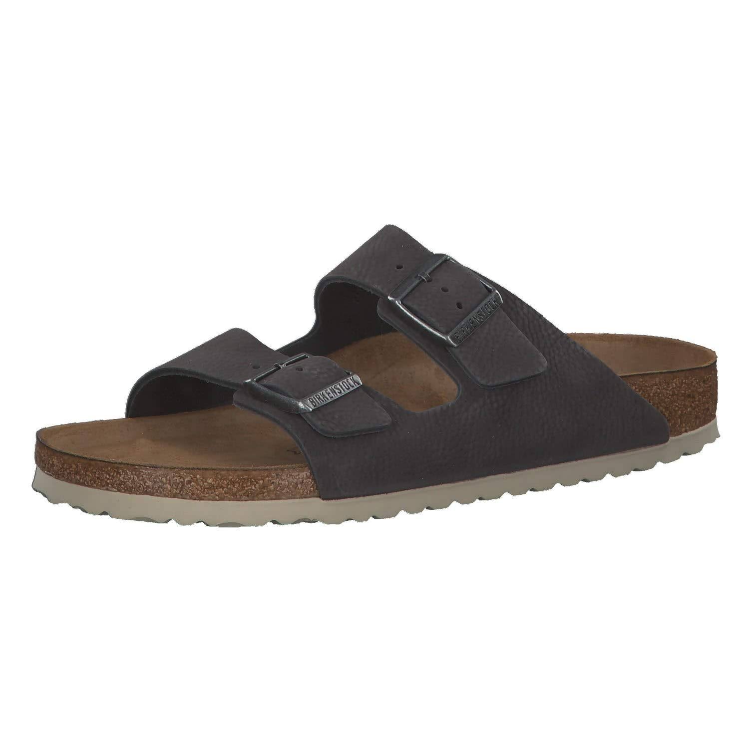 Birkenstock Arizona Steer Soft Grey Nubuck Leather Sandals Narrow EU 41 / Regular