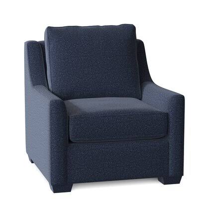 Birch Lane Godwin 33x22 Wide Armchair Body Fabric: Fresh Indigo