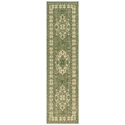 Charlton Home Arverne Green Indoor/Outdoor Area Rug