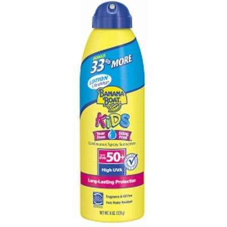 4 Pack - Banana Boat Kids Continuous Spray Sunscreen, SPF 50 6 oz