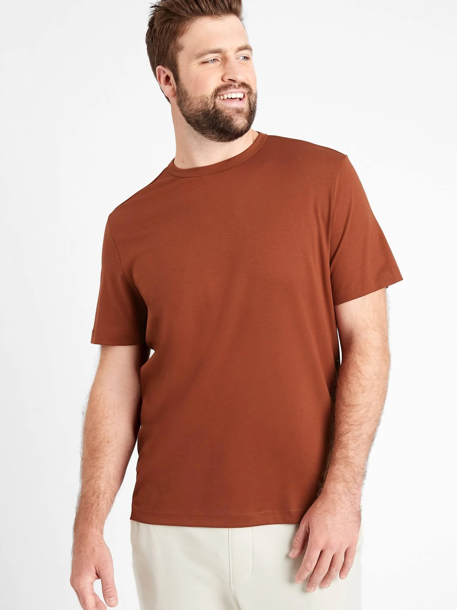 Banana Republic Men's Luxury Touch Performance T-Shirt Molten Copper Size Xs