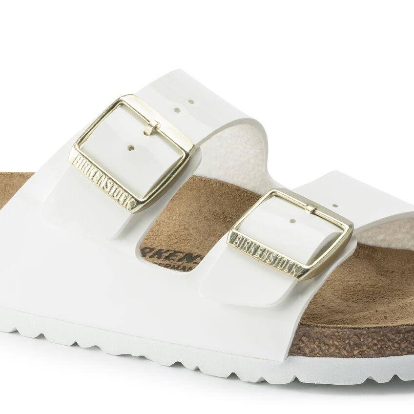Women's Birkenstock Arizona White Patent Sandal 41 EU