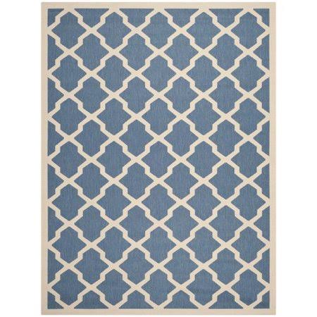 Larson Geometric Blue/Beige Indoor/Outdoor Area Rug Sol 72 Outdoor Rug Size: Rectangle 6&7x22 x 9&6x22