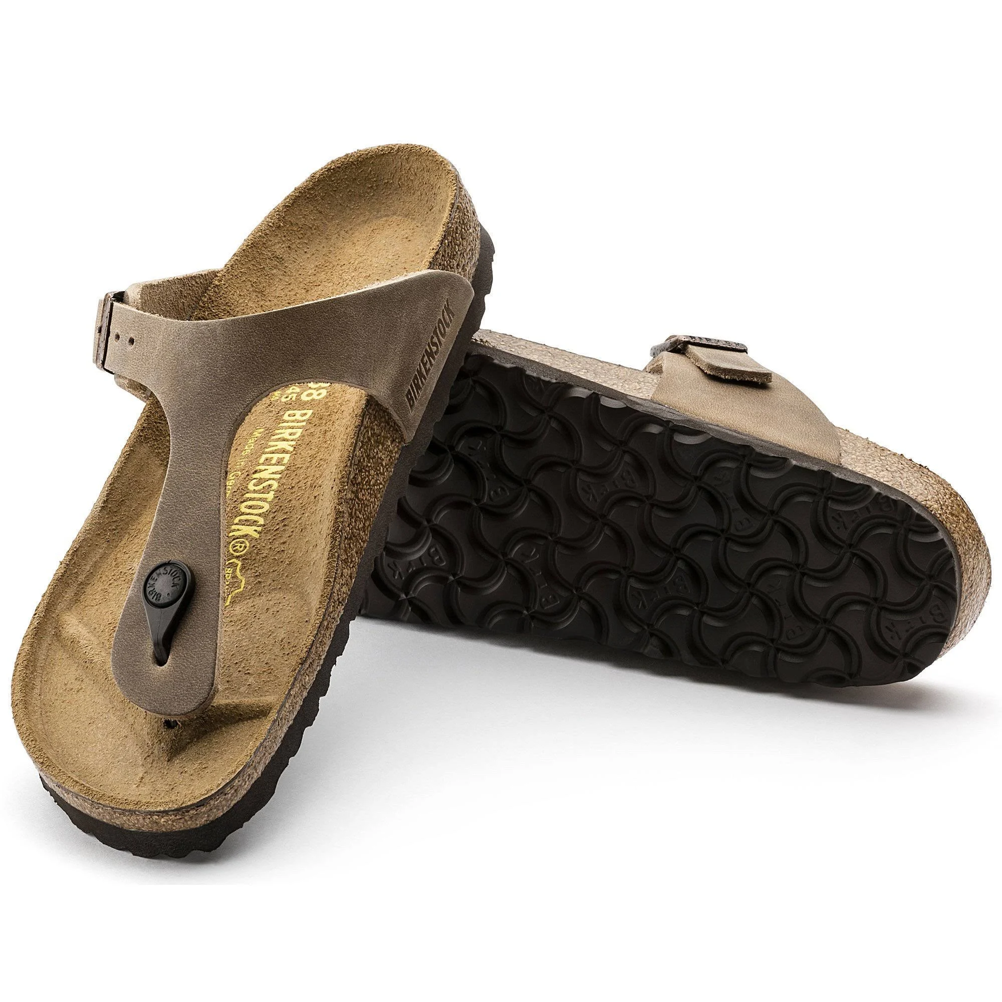 Birkenstock Gizeh Oiled Leather Women's Sandals Tobacco Oiled Leather : 37 (US Women's 6-6.5) Regular