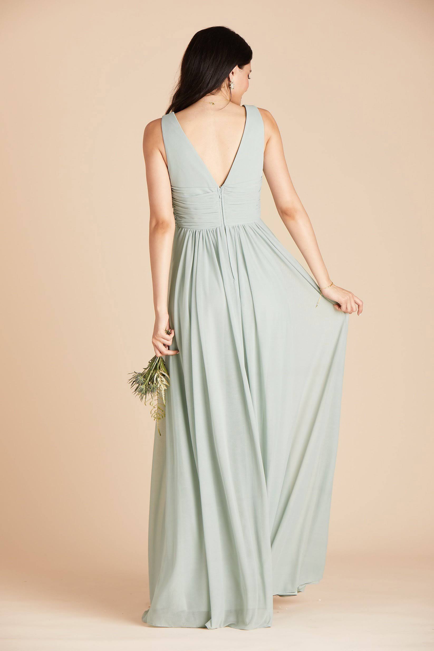 Birdy Grey Lianna Bridesmaid Dress in Sage Xs / Sage