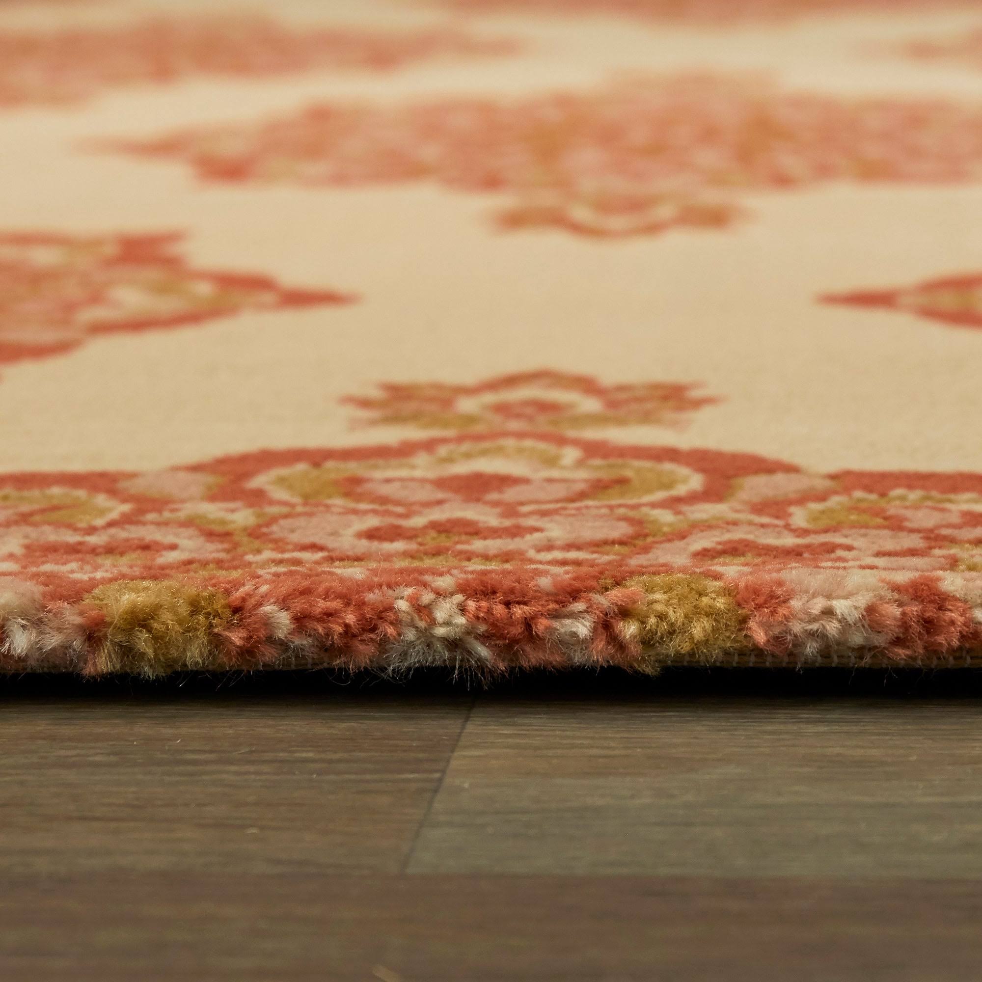 BALTA Sauer Burnt Orange 5 ft. x 7 ft. Floral Medallion Area Rug