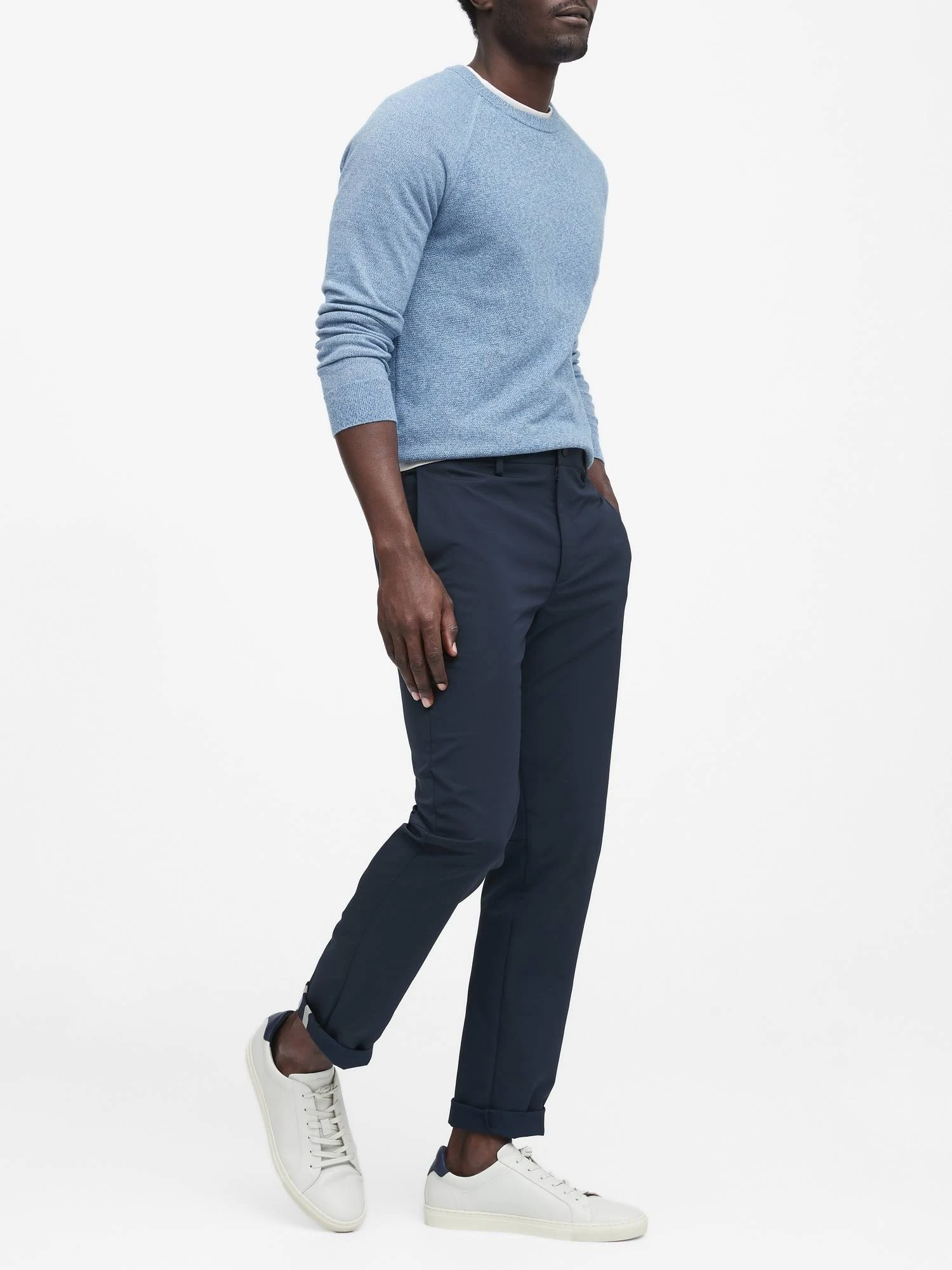 Banana Republic Men's Slim City Pant Night Navy Size 28W 28L