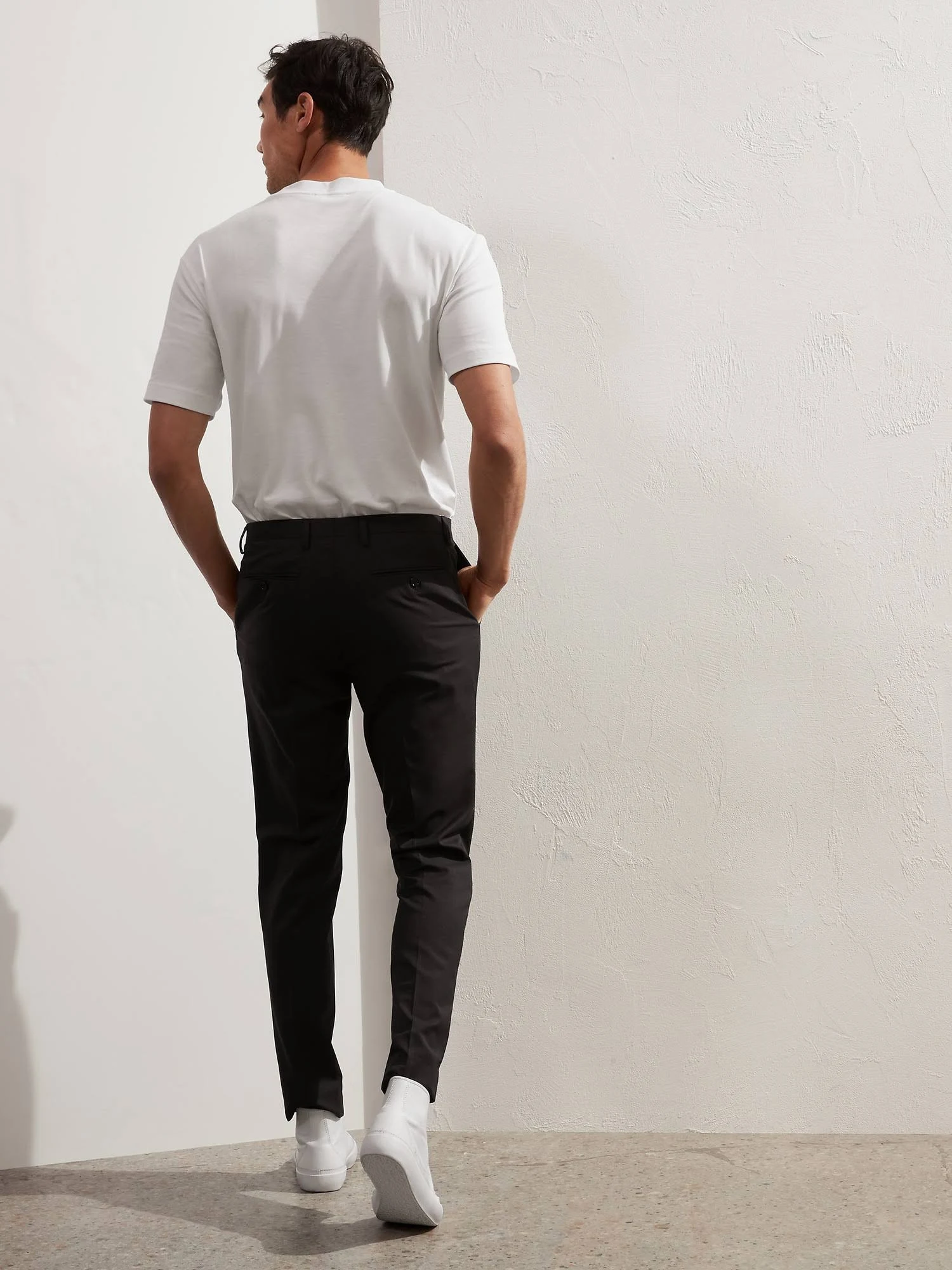 Banana Republic Men's Slim Solid Italian Wool Suit Pant Charcoal Size 42W 34L