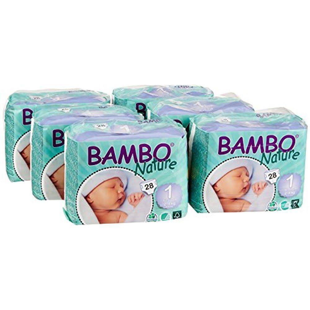 Bambo Nature Premium Eco-Friendly Diapers, 1 Newborn - 168 count