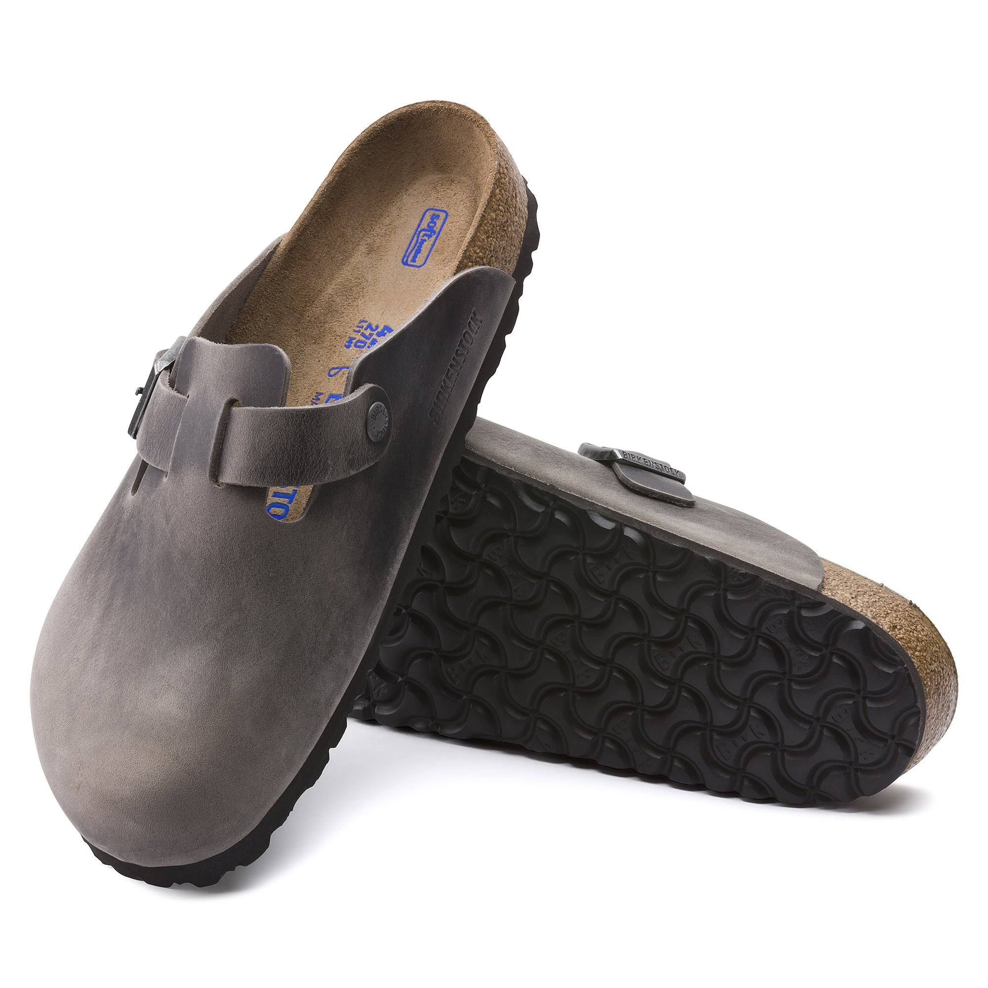 Birkenstock Boston Oiled Leather Iron Soft Footbed 41