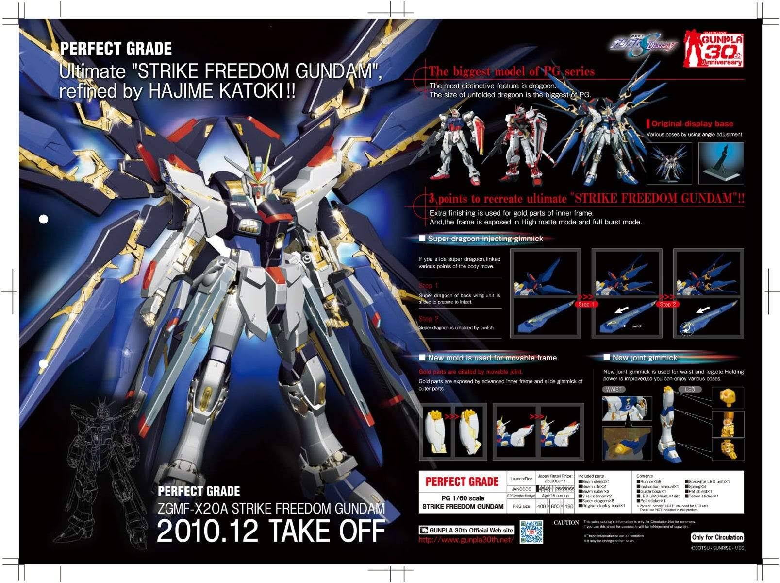 PG Strike Freedom Gundam 1/60