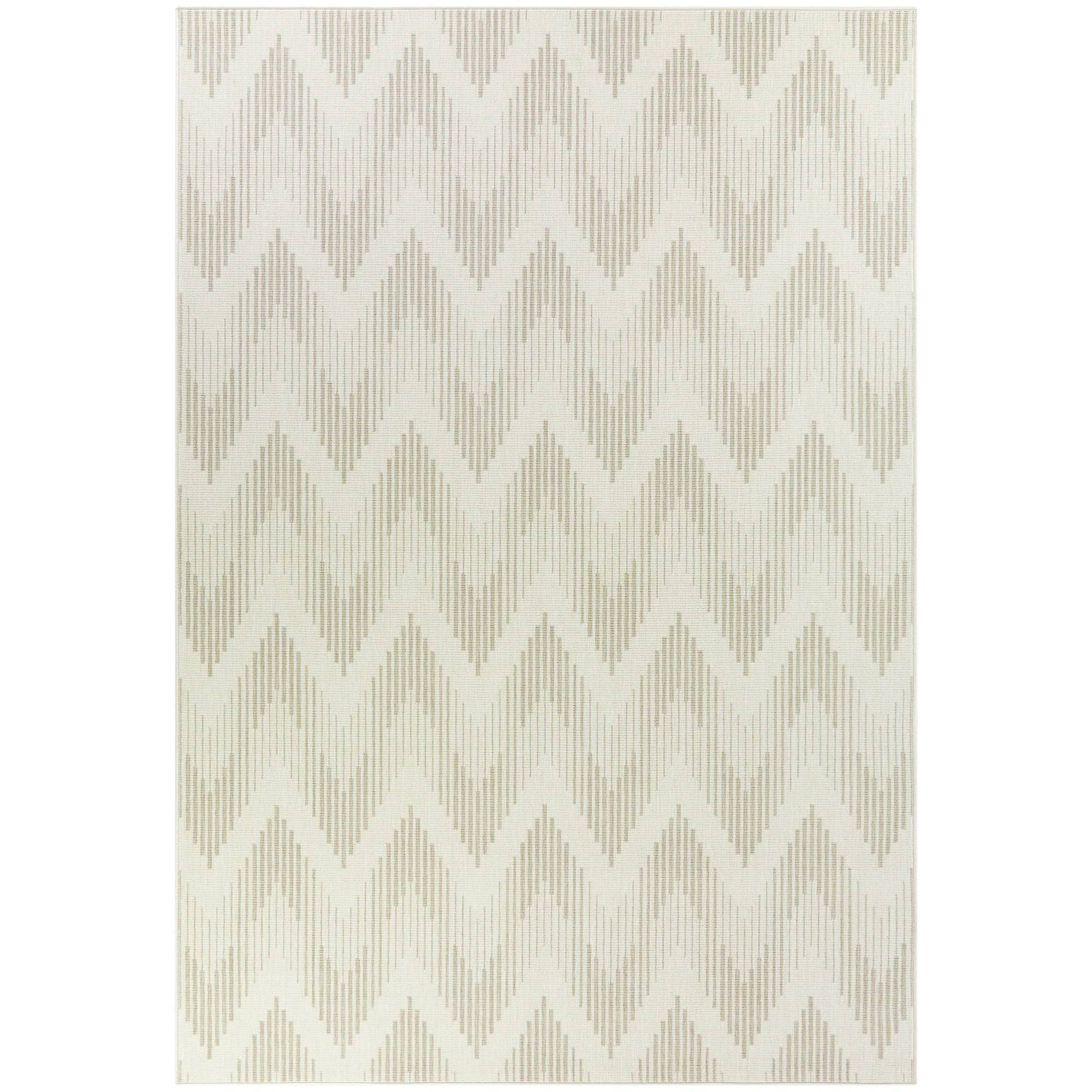 BALTA Coville Taupe 5 ft. x 7 ft. Chevron Indoor/Outdoor Area Rug, Brown