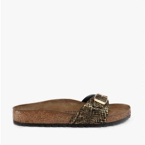 Birkenstock Madrid 1018456 Ladies One Strap Sandals Shiny Python