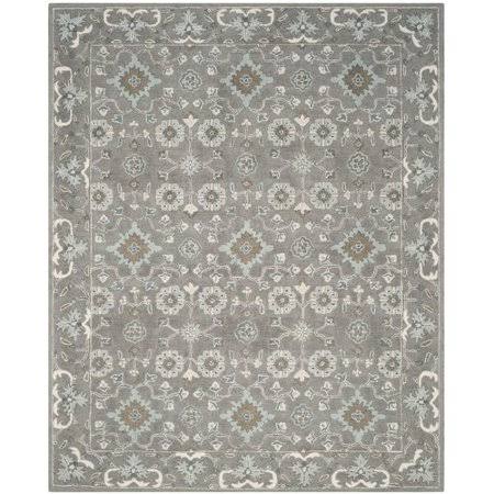 Alcott Hill Kilbourne Hand-Tufted Gray Area Rug, Size: Rectangle 8&9 inch x 12&