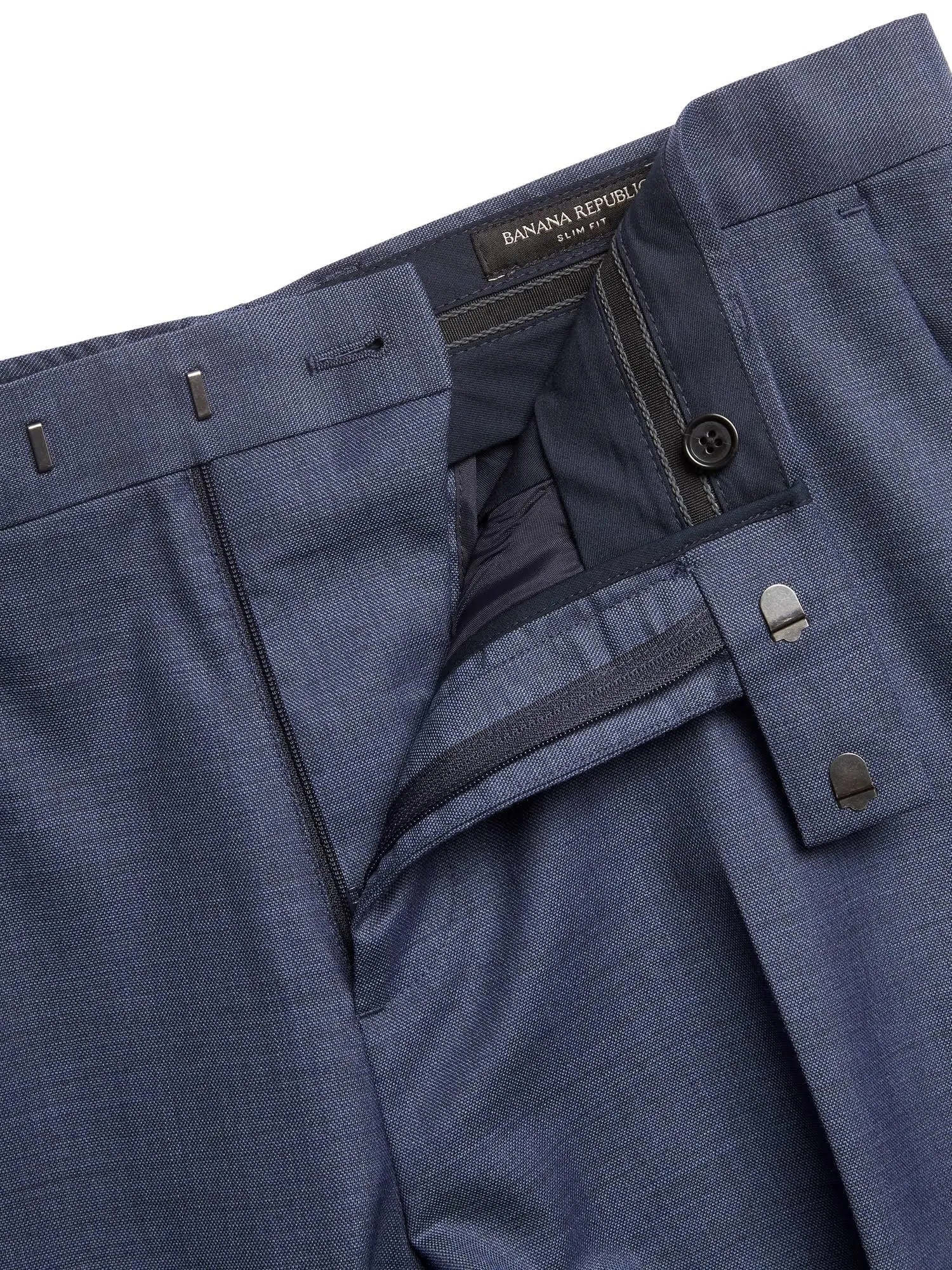 Banana Republic Men's Extra-Slim Italian Wool Suit Pant Comet Blue Tall Size 32W 36L