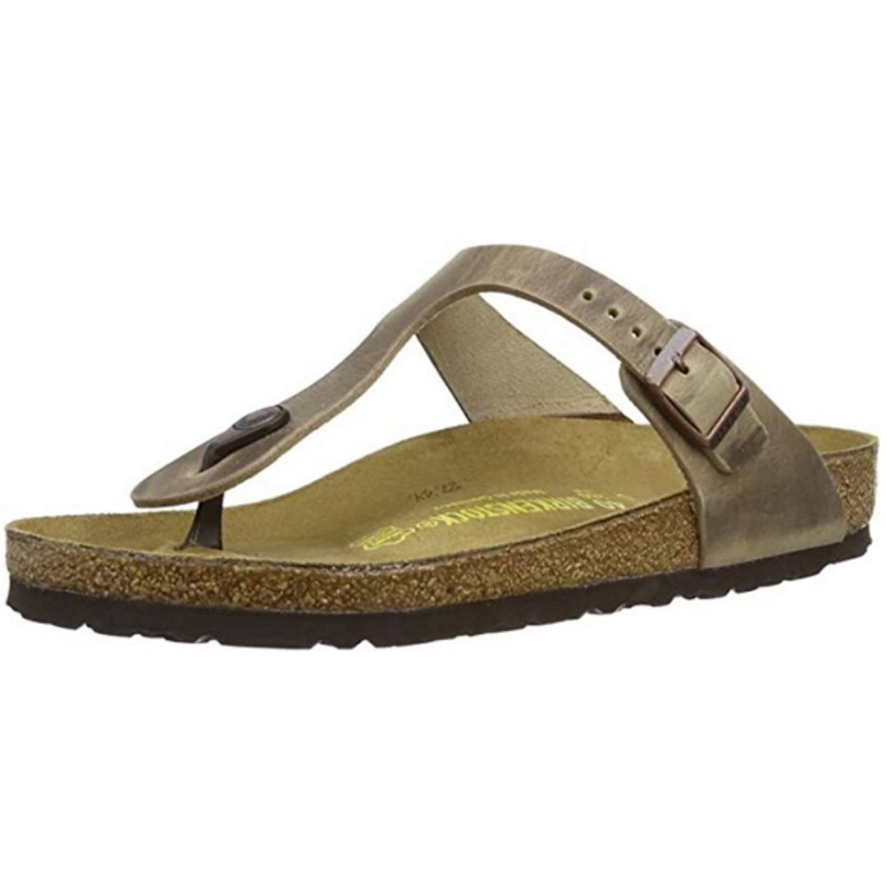 Birkenstock Gizeh Leather Tobacco Brown / 37