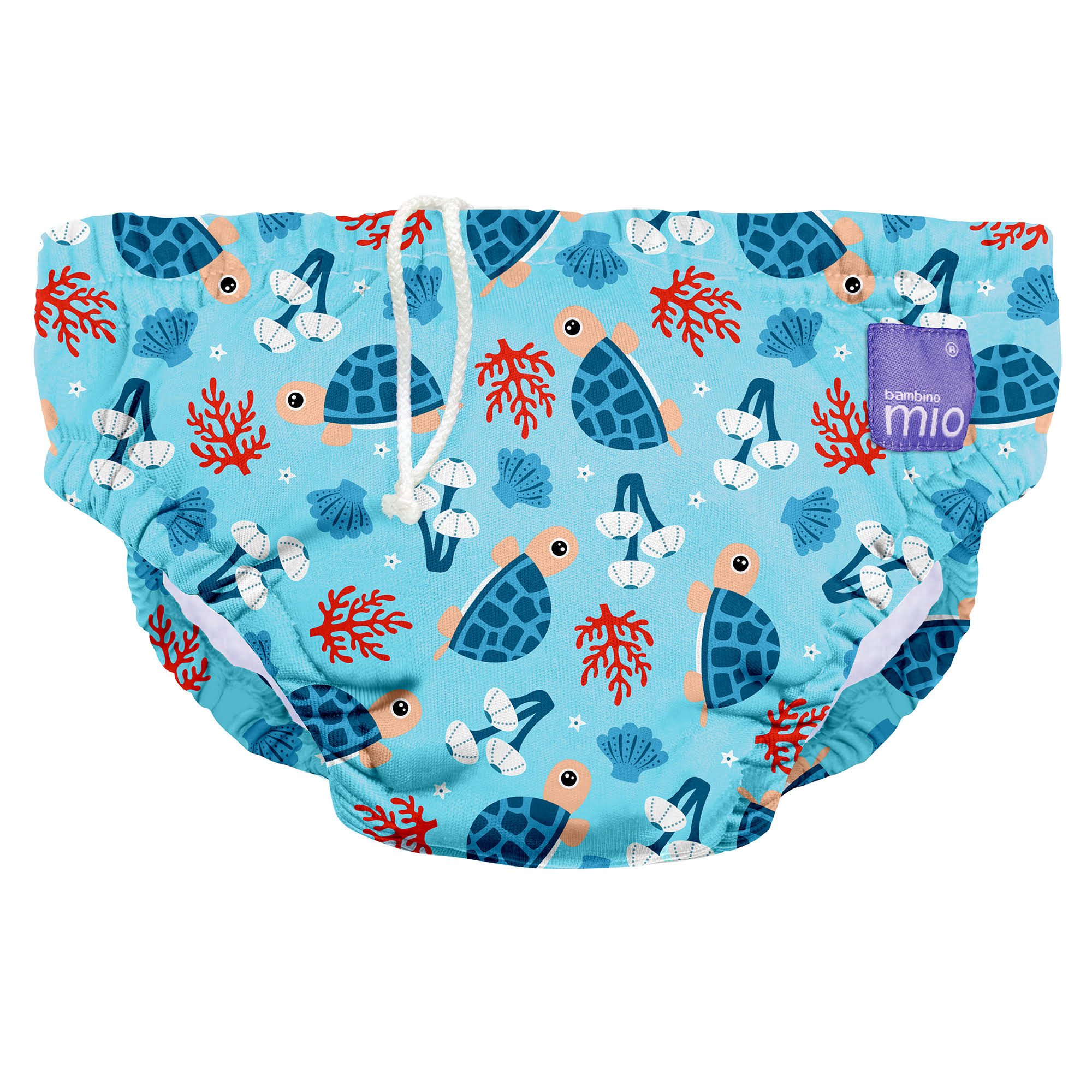 Bambino Mio , Reusable Swim Diaper, Turtle Bay, Large (1-2 Years)