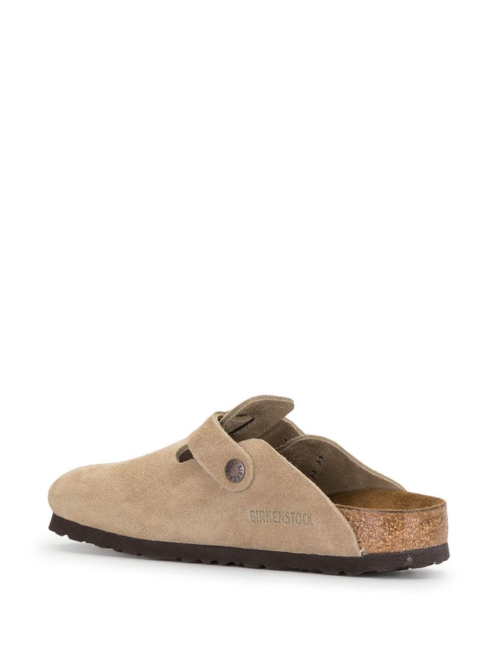 Birkenstock Boston Suede Leather Taupe Clogs