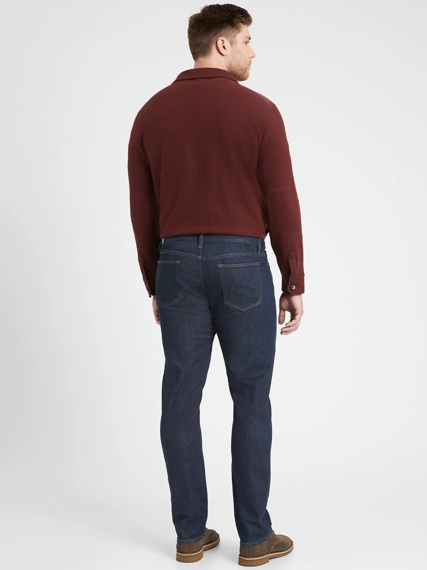 Banana Republic Men's Slim Dry Indigo Traveler Jean Rinse Dark Wash Size 38W 32L