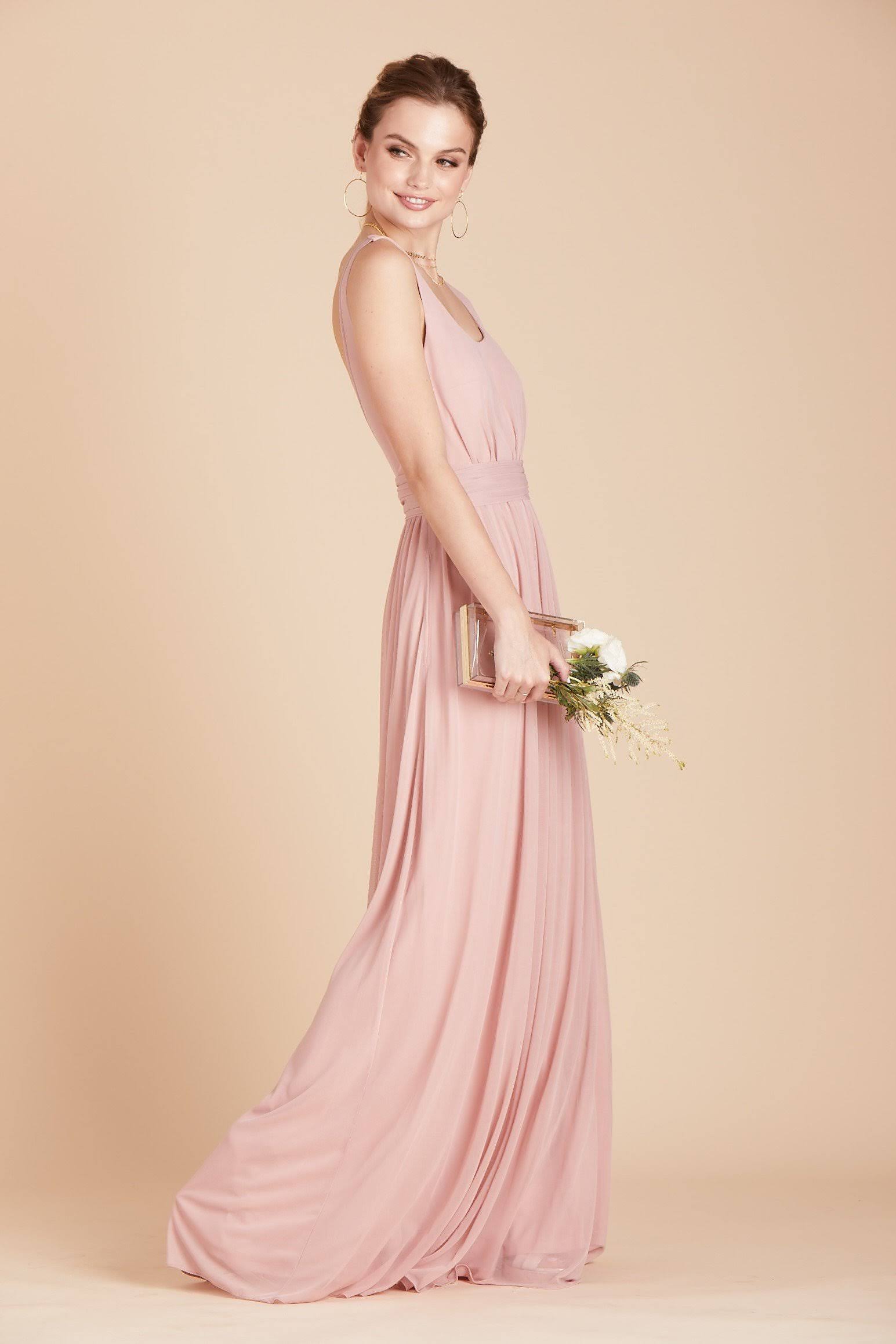 Birdy Grey Jan Bridesmaid Dress in Dusty Rose M / Dusty Rose