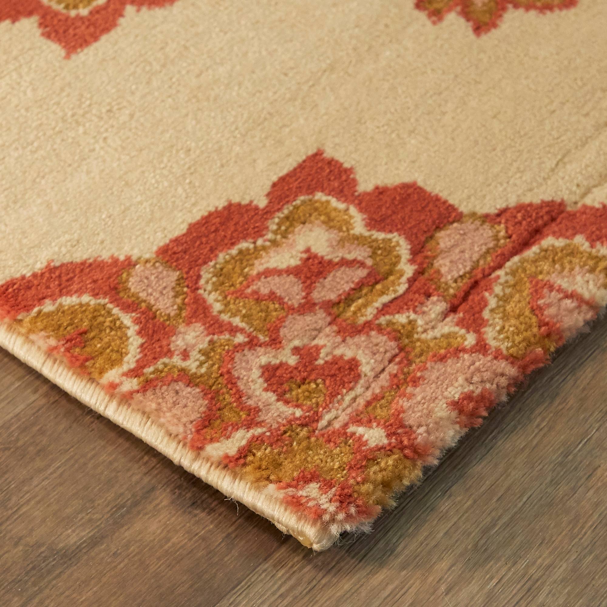 BALTA Sauer Burnt Orange 5 ft. x 7 ft. Floral Medallion Area Rug