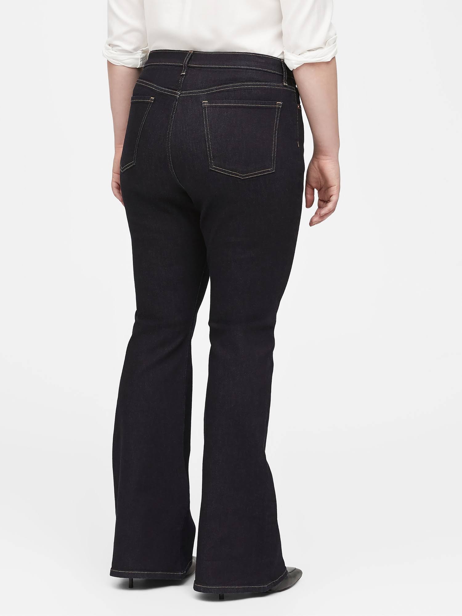 Banana Republic Women's High-Rise Flare Jean Rinse Size 27 Regular