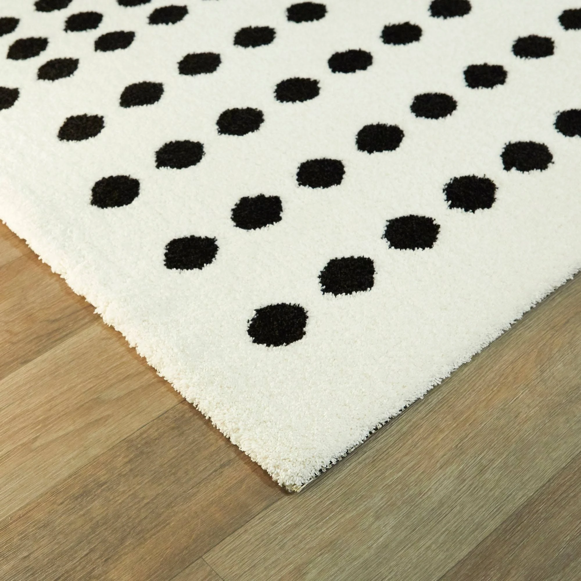 Balta Seurat White 5 ft. x 7 ft. Modern Dots Area Rug
