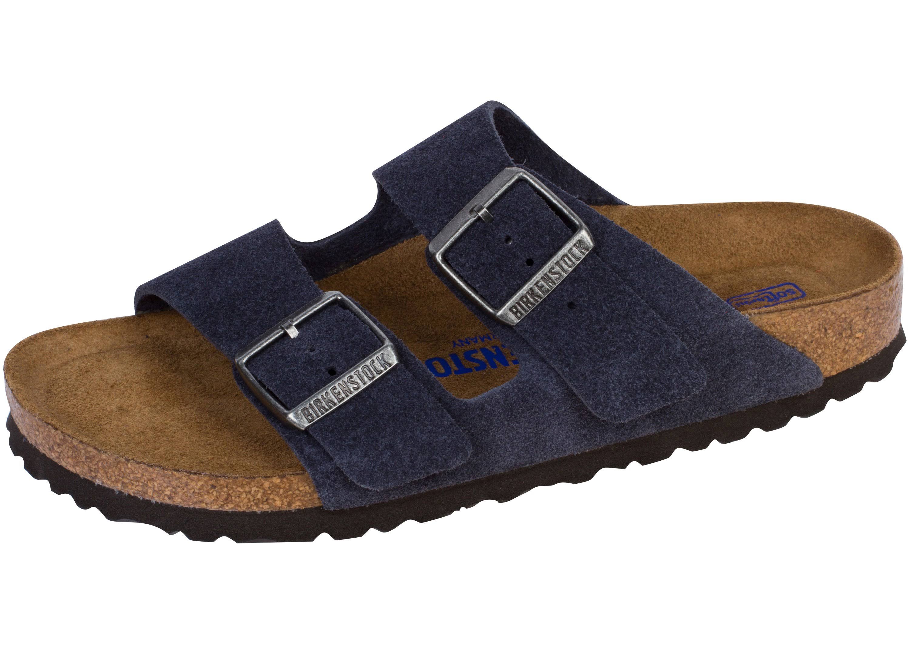 Birkenstock Arizona Soft Footbed Suede Sandal Night 45 Black